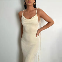 Load image into Gallery viewer, Nataliah Backless Maxi Dress