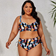 Load image into Gallery viewer, Plus Size  Side Tie High Waist Bikini