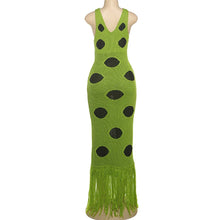 Load image into Gallery viewer, Shaniece Sexy Peekaboo Knitted Maxi Dress