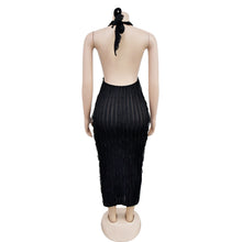 Load image into Gallery viewer, Diandra Low Cut Lace Wavy Dress