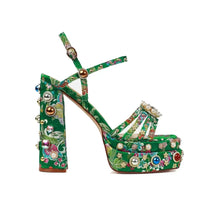 Load image into Gallery viewer, Dionne Single Buckle Rhinestone Heels