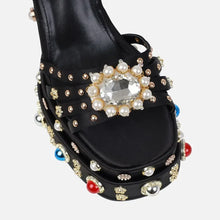 Load image into Gallery viewer, Dionne Single Buckle Rhinestone Heels