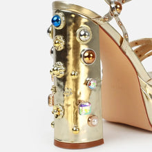 Load image into Gallery viewer, Dionne Single Buckle Rhinestone Heels
