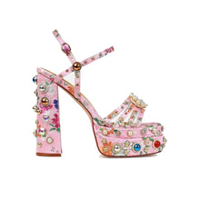 Load image into Gallery viewer, Dionne Single Buckle Rhinestone Heels