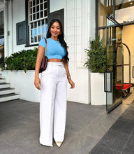 Load image into Gallery viewer, Casual High Waisted Wide Leg Pants
