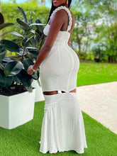 Load image into Gallery viewer, Giana Diagonal Collar Sleeveless High Waist Off Shoulder Temperament Dress