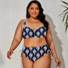 Load image into Gallery viewer, Plus Size  Side Tie High Waist Bikini