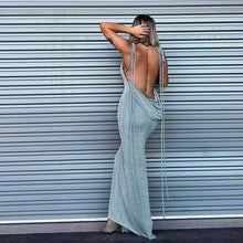 Load image into Gallery viewer, Nataliah Backless Maxi Dress