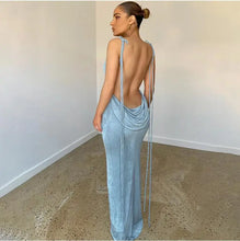 Load image into Gallery viewer, Nataliah Backless Maxi Dress