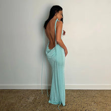 Load image into Gallery viewer, Nataliah Backless Maxi Dress