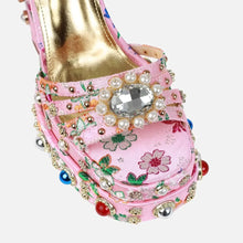 Load image into Gallery viewer, Dionne Single Buckle Rhinestone Heels