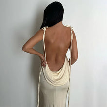 Load image into Gallery viewer, Nataliah Backless Maxi Dress