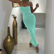 Load image into Gallery viewer, Nataliah Backless Maxi Dress