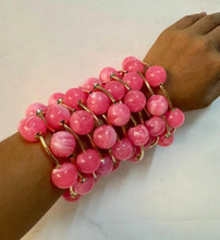 Load image into Gallery viewer, Dior Pink Stacked Pearl Bracelets