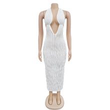 Load image into Gallery viewer, Diandra Low Cut Lace Wavy Dress