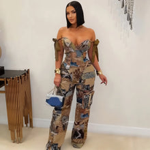 Load image into Gallery viewer, Oil Painting Two Piece Pants Set