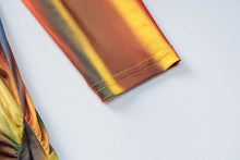 Load image into Gallery viewer, Multi Color Long Sleeve Irregular Sexy Slim Mini Dress