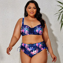 Load image into Gallery viewer, Plus Size  Side Tie High Waist Bikini