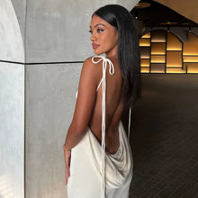 Load image into Gallery viewer, Nataliah Backless Maxi Dress