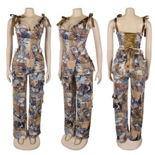 Load image into Gallery viewer, Oil Painting Two Piece Pants Set