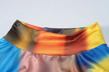 Load image into Gallery viewer, Multi Color Long Sleeve Irregular Sexy Slim Mini Dress