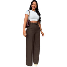 Load image into Gallery viewer, Casual High Waisted Wide Leg Pants