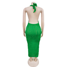 Load image into Gallery viewer, Diandra Low Cut Lace Wavy Dress