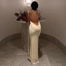 Load image into Gallery viewer, Nataliah Backless Maxi Dress