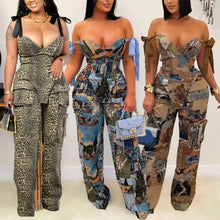 Load image into Gallery viewer, Oil Painting Two Piece Pants Set