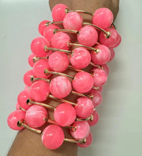 Load image into Gallery viewer, Dior Pink Stacked Pearl Bracelets