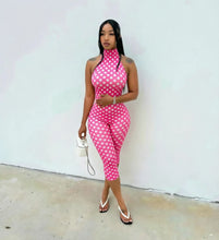 Load image into Gallery viewer, Gabrielle Halterneck Backless Polka Dot Bodysuit