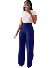 Load image into Gallery viewer, Casual High Waisted Wide Leg Pants