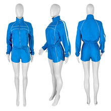 Load image into Gallery viewer, Trendy Two Piece Short Set Tracksuit