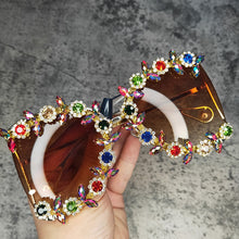 Load image into Gallery viewer, Luxury Bling Flower Design Sun Glasses