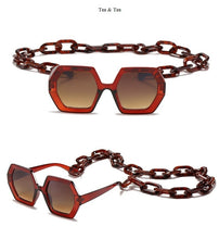 Load image into Gallery viewer, Unique Polygon Chain Sunglasses