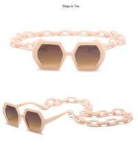 Load image into Gallery viewer, Unique Polygon Chain Sunglasses