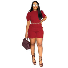 Load image into Gallery viewer, Summer Solid Puff Sleeve Romper