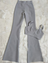 Load image into Gallery viewer, Solid Color Bandage Long Bell-Bottoms 2 Piece Set