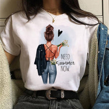 Load image into Gallery viewer, Fashion Summer Tops T Shirt Women Tshirt New Vogue Tshirt  Graphic Tee Cute Women T-shirt Female Tee Shirt  90s Girls Tee Tshirt