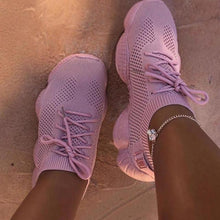 Load image into Gallery viewer, Solid Cross Tie Sneakers