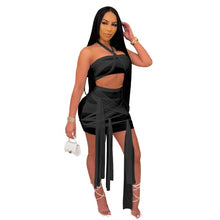Load image into Gallery viewer, Viyonce Sheer Bandage Two Piece Skirt Set