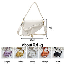 Load image into Gallery viewer, Arianna Saddle Shape Cross Body Handbag