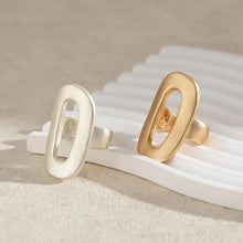 Load image into Gallery viewer, Big Hollow Out Geometric Oval Rings
