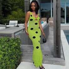 Load image into Gallery viewer, Shaniece Sexy Peekaboo Knitted Maxi Dress
