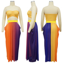 Load image into Gallery viewer, Sexy Chic Sleeveless/ Backless Tube Top Two Piece Set
