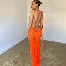 Load image into Gallery viewer, Nataliah Backless Maxi Dress
