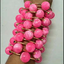 Load image into Gallery viewer, Dior Pink Stacked Pearl Bracelets
