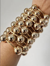 Load image into Gallery viewer, Adriana Gold Bubble Stacked Bracelet

