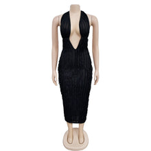 Load image into Gallery viewer, Diandra Low Cut Lace Wavy Dress
