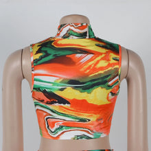Load image into Gallery viewer, Two Piece Marble Design Skirt Set
